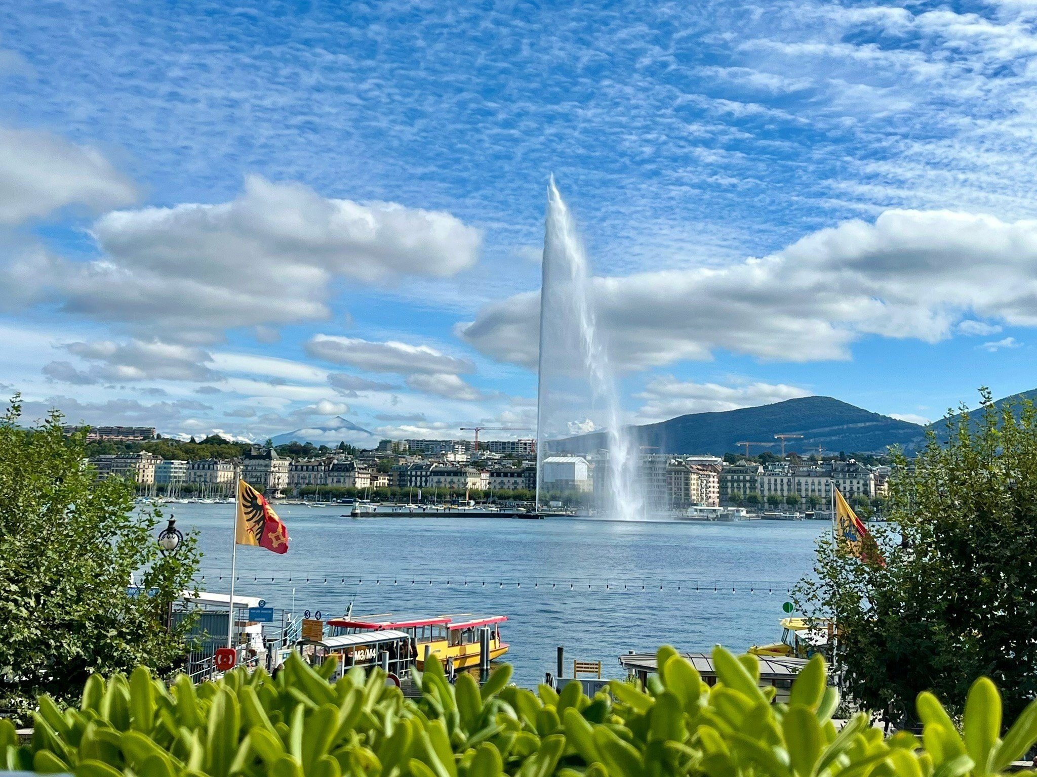 The Jet d'Eau on Lake Geneva