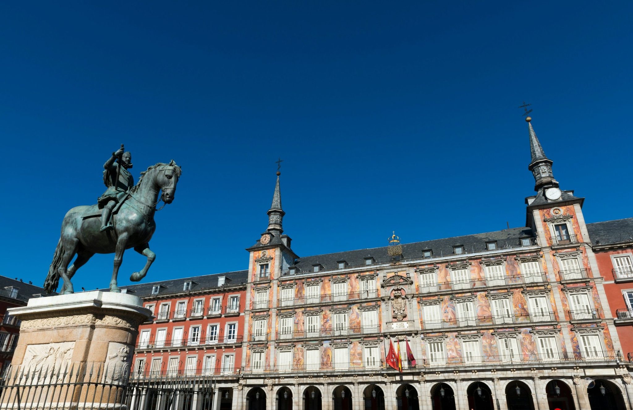 The Plaza Mayor in Madrid